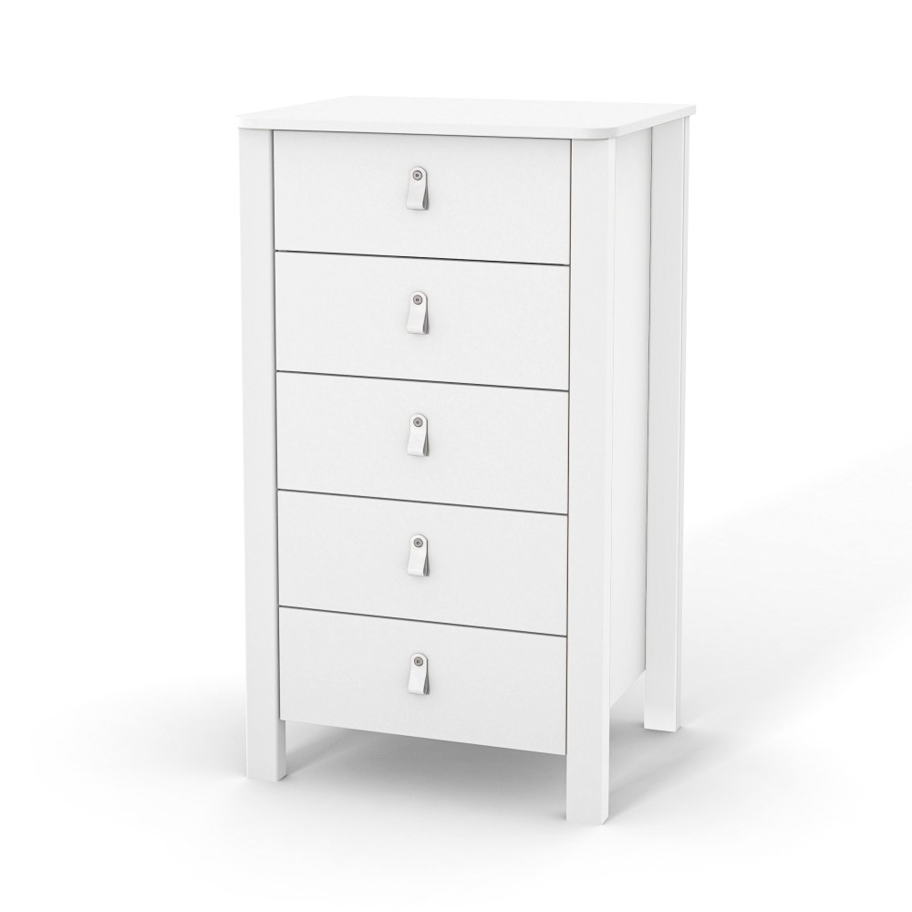 Dětská komoda Zukko Gekko Kids, 60x50x104cm, Bílá